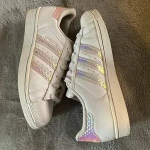 Adidas superstar kids holographic sales
